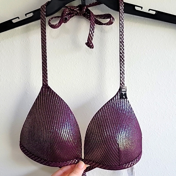 [*3 Items For $20 In Bundle*] NWT  bikini  top Victoria's Secret Pink Small - Picture 1 of 7